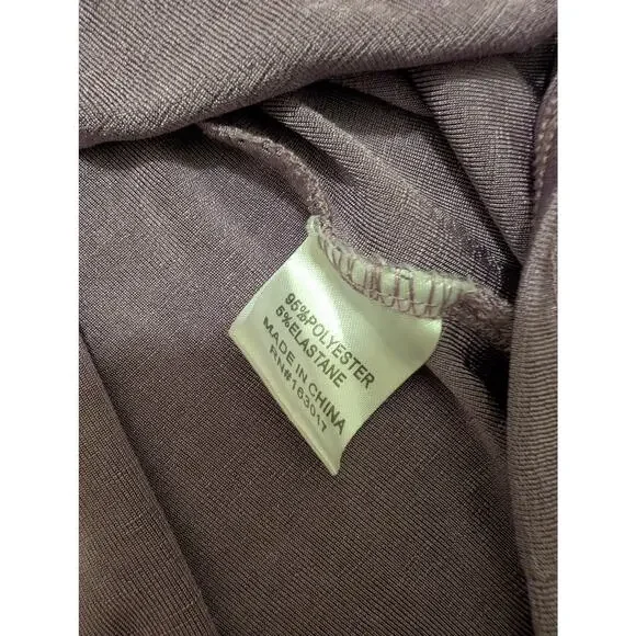 Princess Polly Party Time Collared Wrap Dress Purple 0 Balloon‎ Sleeve Shimmery - Picture 6 of 6